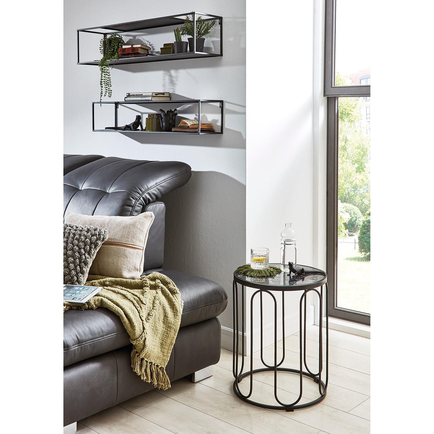 Schweberegal Aus Metall, Schwarz, 40,6 Cm – Mit Lippe, Für Wandmontage – Stilvolles Regal Für Wohnzimmer, Bad, Küche