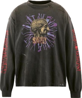 Saint Mxxxxxx Long-sleeve Printed T-shirt