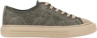 Hogan Rebel Sneakers - Heren - Sneakers - Grijs - 40 1/2 EU - Leer - Schoenen