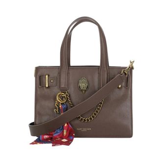 Kurt Geiger Tassen, Dames, Bruin, ONE Size, Leer, Sloane Small Tote