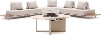 Bellagio la vita attrattiva Bellagio San Lupo/Cosiloft Novi hoek loungeset met vuurtafel 4-delig