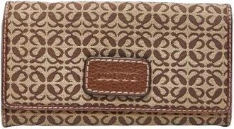 Loewe Pre-owned Wallets, female, Brown, Size: ONE SIZE Pre-owned Canvas Wallet