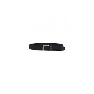 Tommy Hilfiger Belts, male, Black, Size: ONE SIZE Black Elastic Belt with Metal Buckle