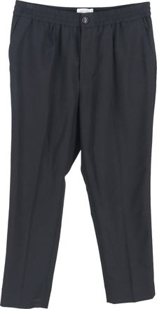 Ami Elasticated Trousers in Black Virgin Wool