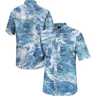 Colosseum Mens Colosseum Blue Gonzaga Bulldogs Realtree Aspect Charter Full-Button Fishing Shirt at Nordstrom, Size Medium