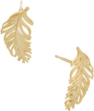Italian Gold, Inc 10K Feather Stud Earrings