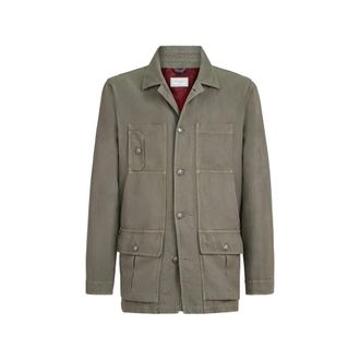 Brunello Cucinelli Cotton And Linen Canvas Outerwear Jacket