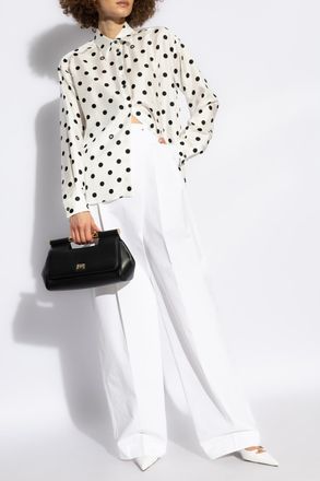 Dolce & Gabbana Pleated Trousers, Womens, White