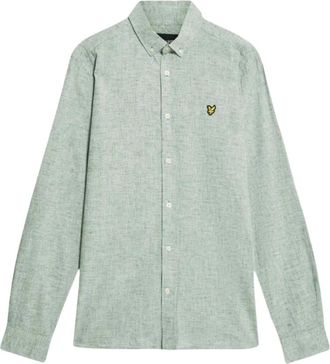 Lyle & Scott Hombre, Camisas, Verde, Talla: 2XL