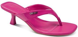 DKNY Mackey Kitten Heel Flip Flop in Hot Pink at Nordstrom, Size 6.5