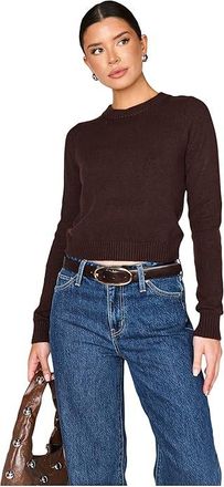 Show me your Mumu Thuck In Sweater Womens Sweater Mocha Knit : SM, Acrylic/Cotton/Nylon