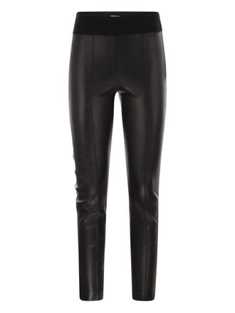 Brunello Cucinelli leather leggings - Black