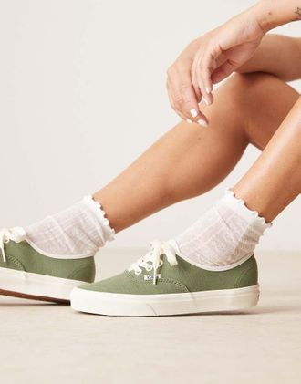 Vans Authentic - Sneakers verdi in lino-Verde