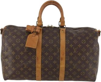 Louis Vuitton Pre-owned Weekend Bags, female, Brown, Size: ONE SIZE Pre-owned Vintage Monogram Keepall Travel Bag