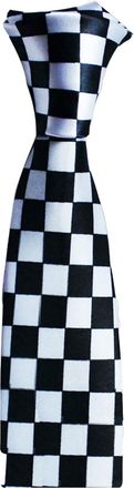 Retro Styler Retro Black and White SKA Checkered Skinny Tie
