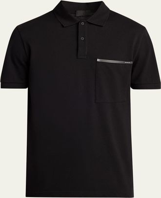 Moncler Mens Cotton Polo Shirt