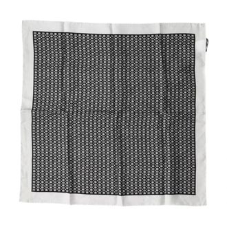 Dolce & Gabbana Patterned Square Foulard Scarf - male - Dolce & Gabbana - Silk Scarves - Black - ONE SIZE - Accessories