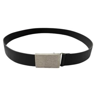 Gucci Pre-owned Standaard Riem - unisex - Vintage Accessoires - Zwart - ONE Size - Leer - Vintage