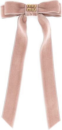 Miu Miu Pink Velvet Hair Clip