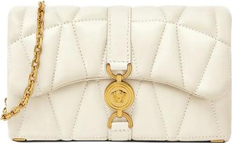 Versace Kleine Kleio tas van nappa leer - Beige