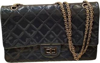 Chanel Pre-owned Reissue 2.55 Flap Bag - Dames - Vintage Schoudertas - Blauw - ONE Size - Leer - Vintage