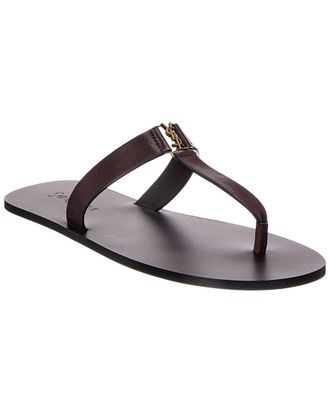 Saint Laurent Babylone Leather Sandal