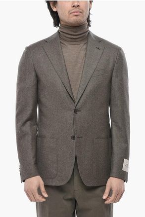 Corneliani CC COLLECTION Virgin Wool Semi-Lined Blazer with Patch Pocke size 50
