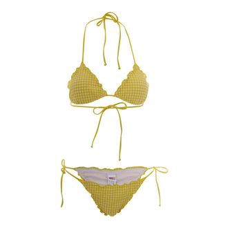 MC2 Saint Barth Bikinis, female, Yellow, Size: M Sagitami Frou Frou Triangle Bikini