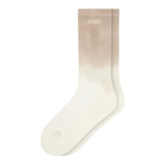 Autry Calcetines Tie-dye con Logo Bordado - Underwear - Hombre - Beige - M