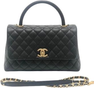 Chanel Pre-owned Matelasse Handtas - Dames - Vintage Handtas - Zwart - ONE Size - Leer - Vintage