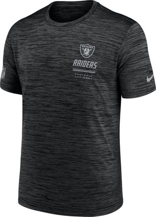 Nike Las Vegas Raiders Sideline Team Issue Velocity Nike Mens Dri-FIT NFL T-Shirt in Black | 02ER00A8D-7VD