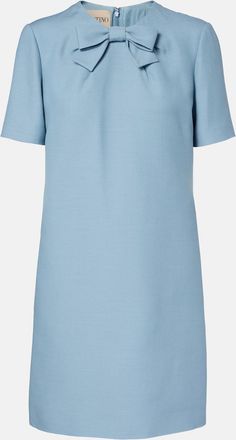 Valentino Crepe Couture bow-detail minidress