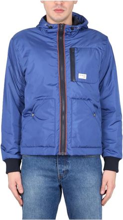 Fay Archive Bomber Con Cappuccio - Heren - Zomerjassen - Blauw - M - Jassen