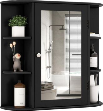 Costway Mirrored Bathroom Cabinet Wall-mounted Storage Cabinet