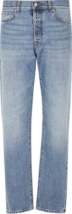 Department Five Bowl Denim Jeans With Distressed Hem And Classic Five-Pocket Design