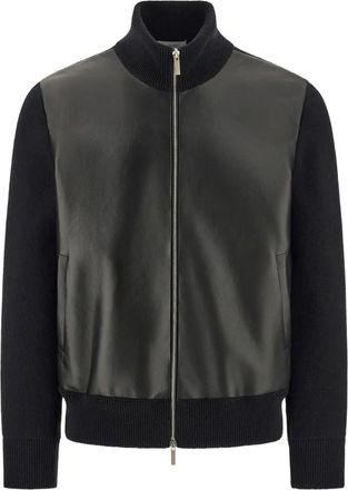 Ferragamo Giacca in pelle - Nero
