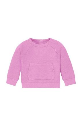 primary Baby Heathered Waffle Pocket Tee in Heather Lilac at Nordstrom, Size 12-18M