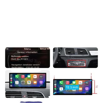 OEM Pantalla Multimedia Para Coche, Pantalla De Alta Calidad, Compatible Con Audi A1 Q3 2012-2018, Versi&oacute;n 12.3 Rmc T3