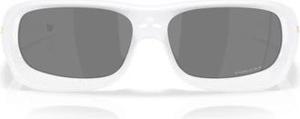 Oakley 59mm Prizm Rectangular Sunglasses in Black White at Nordstrom