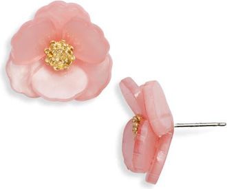 Nordstrom Floral Statement Stud Earrings in Champagne Multi- Gold at Nordstrom