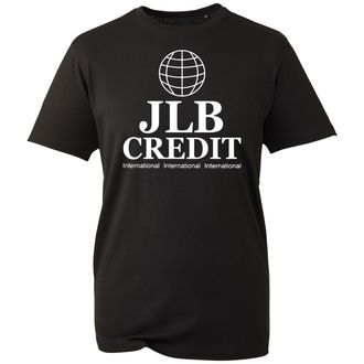 Generic JLB Credit International Logo T-Shirt, Funny Retro TV Show Sitcom Peep Fan Inspired Shirt, Gift Unisex Tee Top (Black, 3XL)