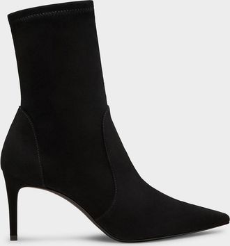 Stuart Weitzman 75mm Stuart Power Suede Booties