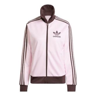 adidas (WMNS) adidas Originals Beckenbauer Track Top Asia Sizing Pink Brown IR6088