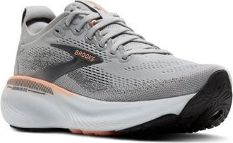 Brooks Adrenaline GTS 25 Running Shoe in Grey/Blackened Pearl/Coral at Nordstrom, Size 11.5