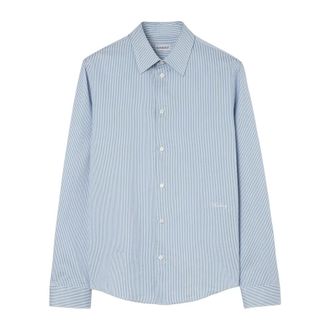 Burberry Heren, Overhemden, Blauw, Maat: M Katoen