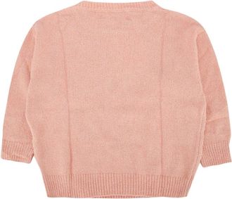 Bobo Choses Boys Wool With Intarsia Art Sweater Pink