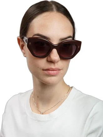 Furla Womens Sunglasses Glossy Full Brown Acetate