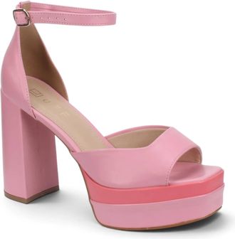 Offline Shoes Womens Dress Platform Sandals In Pink