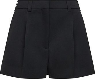 Givenchy Pleated Shorts - Dames - Bermuda - Zwart - M - Katoen - Korte Broeken