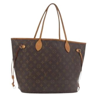 Louis Vuitton Pre-owned Tote Bags, female, Brown, Size: ONE SIZE Pre-owned Neverfull MM Tote Bag